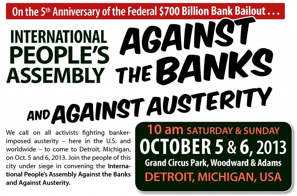 International People's Assembly in Detroit, Oct. 5 & 6